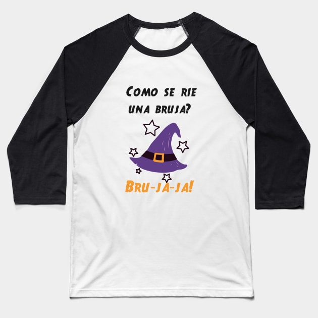 Bruja Pun Baseball T-Shirt by H.A. Designs